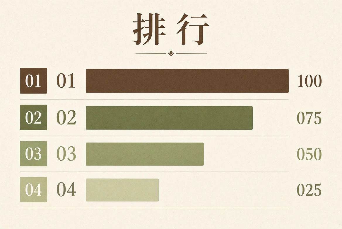 排行栏目画面